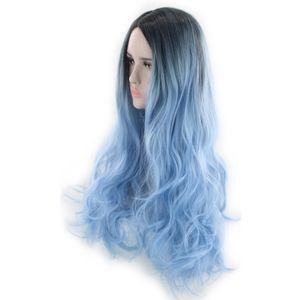 Long blue wig